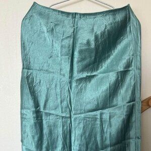 Aritzia teal mermaid skirt
